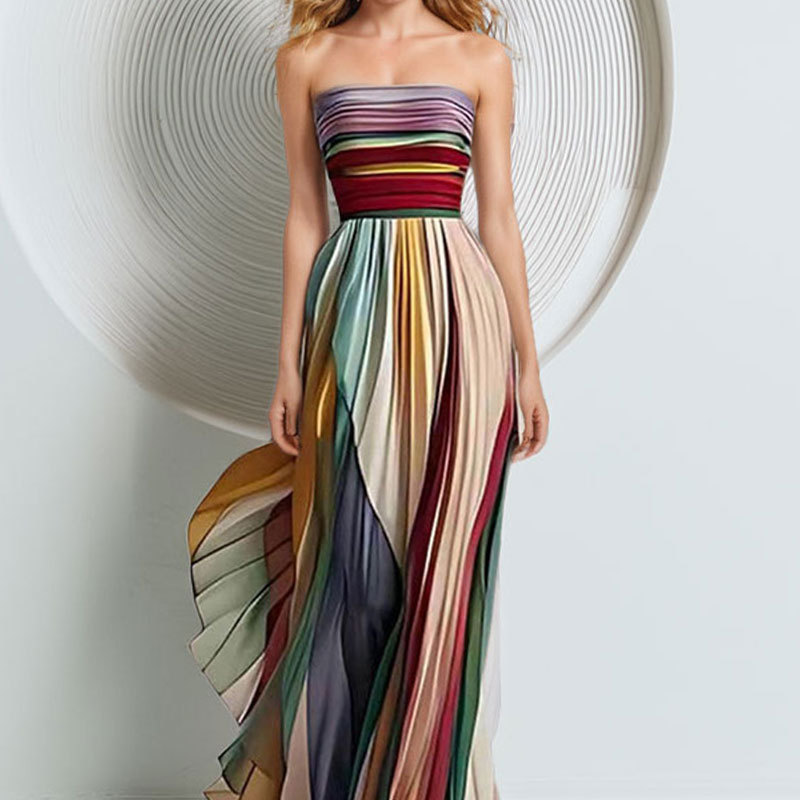 Summer Zara - Vestido Longo Floral Colorido Sexy com