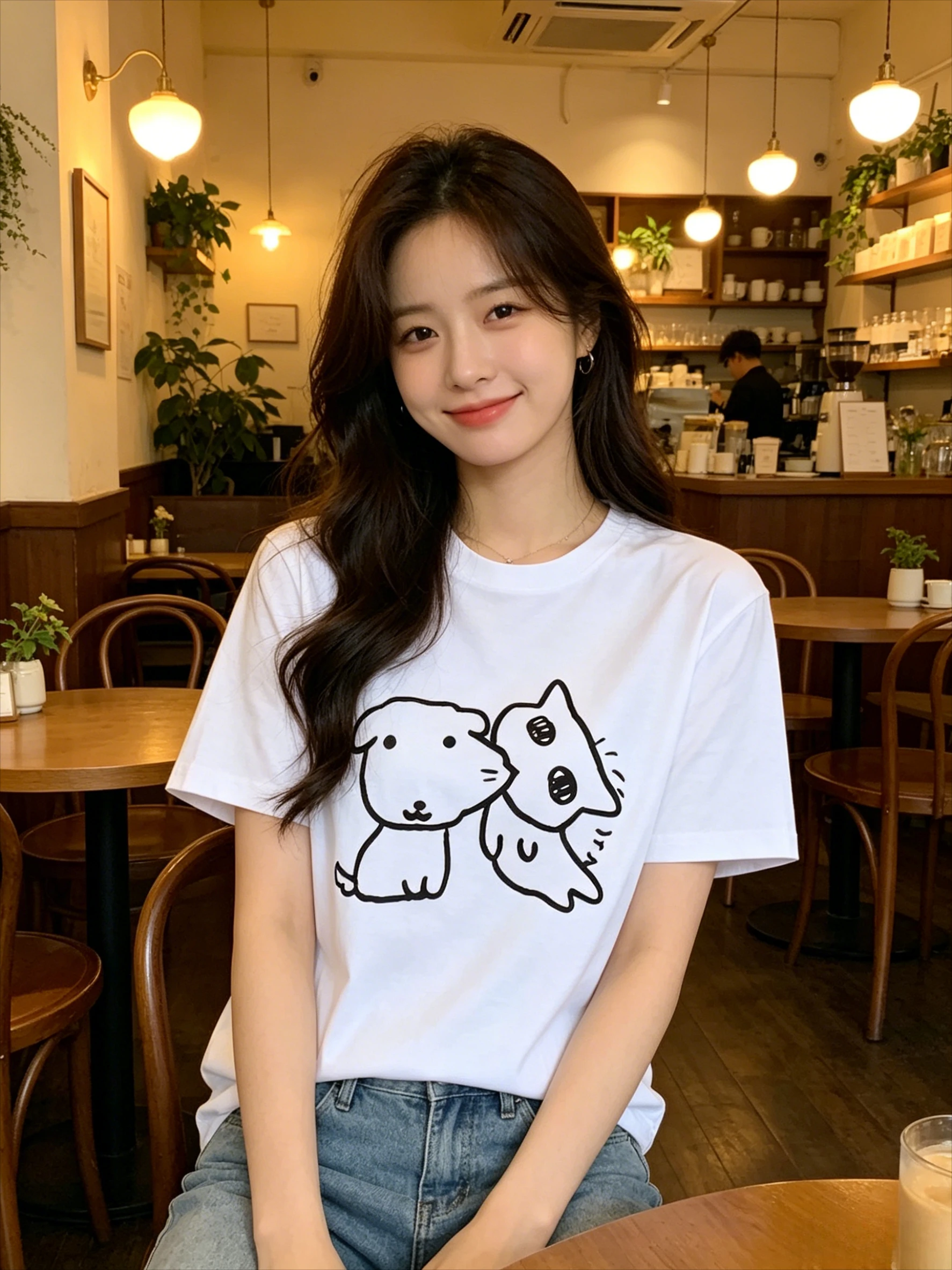 Camiseta Feminina 2026 com Est - Summer Clothing Drawing avaliação e preço