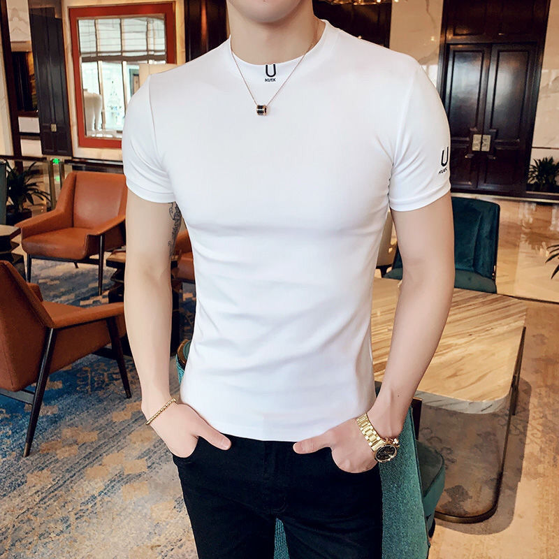 Camisa preta t para homens rou - Summer Clothing Wholesale avaliação e preço